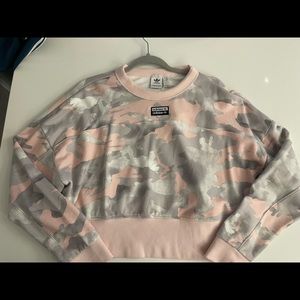 Adidas Pink Camo Sweatshirt